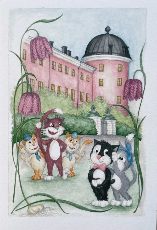 Uppsala och Pelle Svanslös, Slottet - Vykort