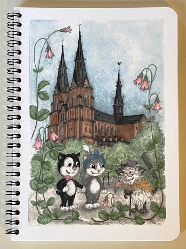 Anteckningsblock med Pelle Svanslös-motiv, Domkyrkan