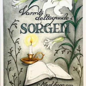 Kort med omtanke - sorg med Bibel