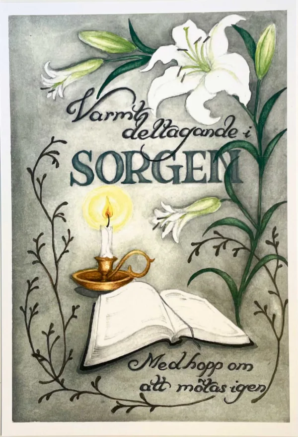Kort med omtanke - sorg med Bibel