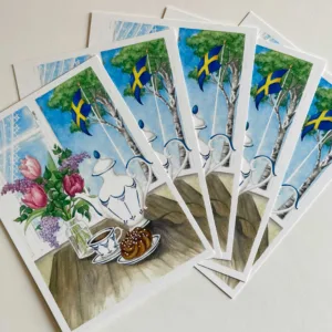Erbjudande 5 fikakort, svensk sommar