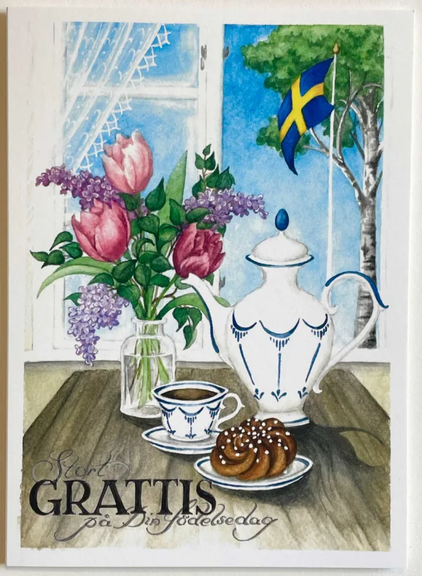 Grattis på födelsedagen - dubbelt kort