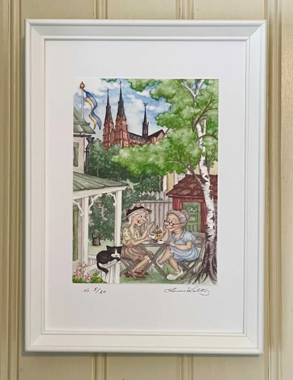 Fika och viktiga samtal - domkyrkan. Print - Bild 2